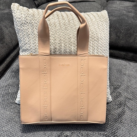 bebe Handbags - Bebe Nude Tote Bag